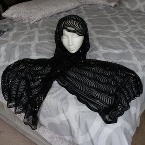 Unknown Brand Sheer Sequin Scarf/Wrap